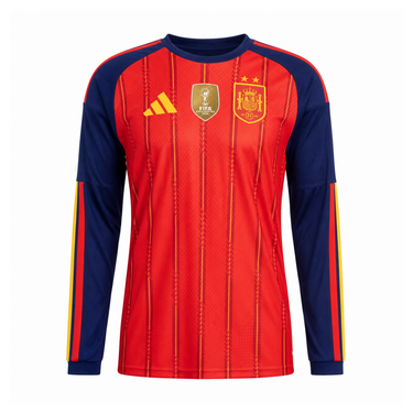 Spain 2026 Home Two Stars Long Sleeve Jersey image 1
