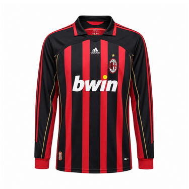 AC Milan 2009/10 Home Long Sleeve Jersey image 1