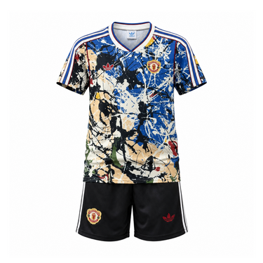 Manchester United FC 2026/27 Stone Roses Collaboration Kids Kit image 1